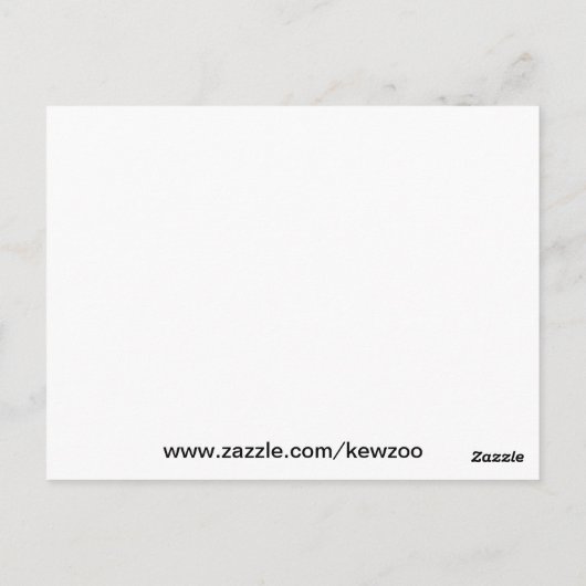 Little Blue Elephant Postkarte (Rückseite)