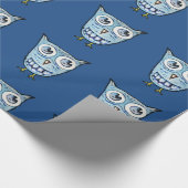 Little Blue Eule Geschenkpapier (Ecke)
