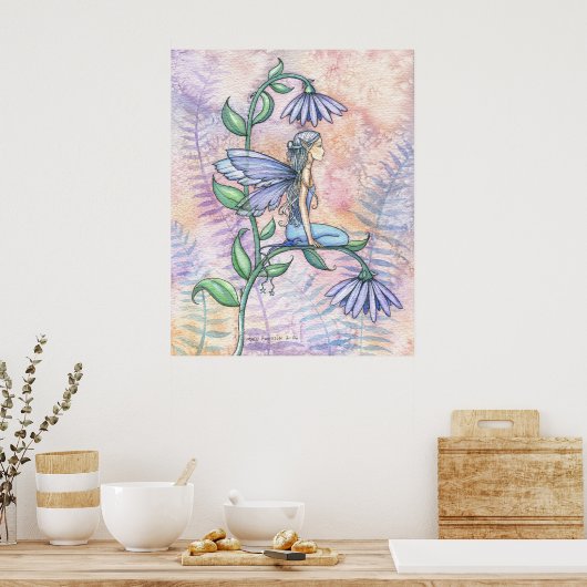 Little Blue Fairy Poster von Molly Harrison (Küche)