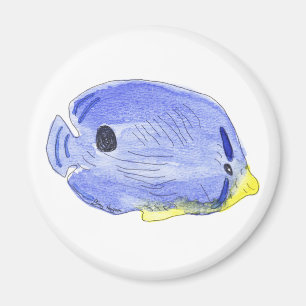 Little Blue Fish Magnet