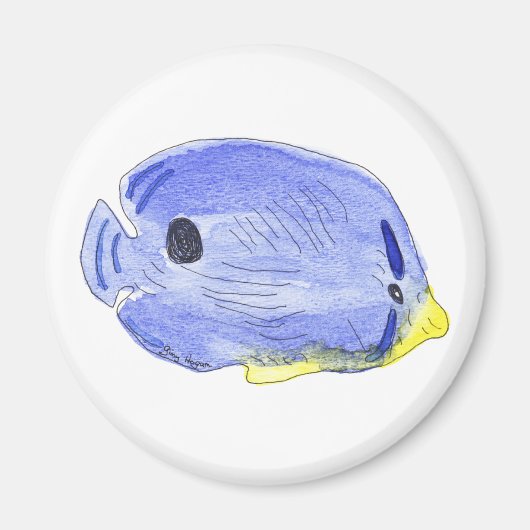 Little Blue Fish Magnet (Vorne)