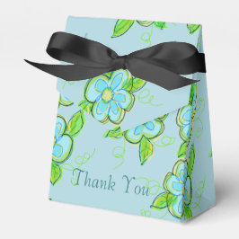 Little Blue Floral Fevor Box Geschenkschachtel