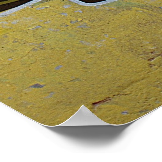 Little Blue Ghost Graffiti Poster (Ecke)