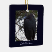 Little Blue Heron Bird Ornament (Rechts)