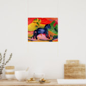 Little Blue Horse, 1912 Poster (Küche)