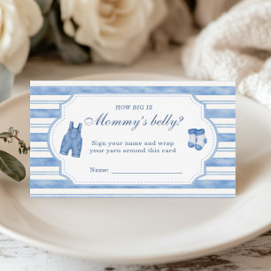 Little Blue Jean Baby Wie groß ist Mamas Bauch Begleitkarte