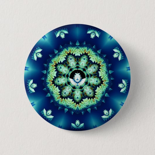 Little Blue Man Button (Vorderseite)