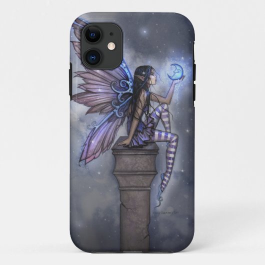 Little Blue Moon Fairy iPhone selten gibt Fall Case-Mate iPhone Hülle (Rückseite)