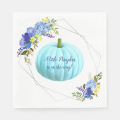 Little Blue Pumpkin Baby Dusche Serviette (Vorderseite)