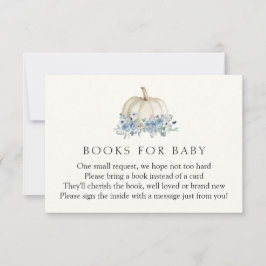 Little Blue Pumpkin Books for Baby Enclosure Card Einladung