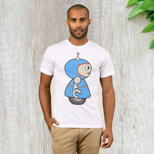 Little Blue Robot Mens T - Shirt