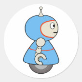 Little Blue Robot Stickers (Vorderseite)