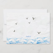 Little Blue Sailboat Birthday Einladung (Rückseite)