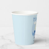 Little Blue Sailboat Boys Babydusche Pappbecher (Rechts)