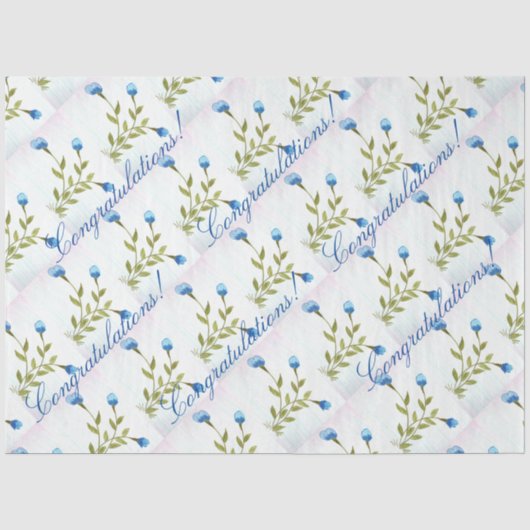 Little Blue Tissue Seidenpapier (Vorderseite)