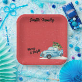 Little Blue Truck Weihnachtsbaumpapier Teller (Party)