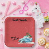 Little Blue Truck Weihnachtsbaumpapier Teller (Party)