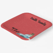 Little Blue Truck Weihnachtsbaumpapier Teller (Gewinkelt)