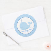 Little Blue Whale Gefallen Sticker 1,5 cm (Umschlag)