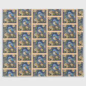 Little Blue Wrapping Paper Geschenkpapier (Flach)