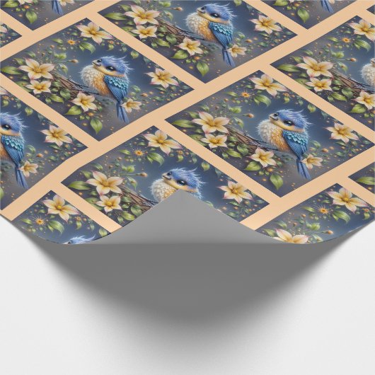 Little Blue Wrapping Paper Geschenkpapier (Ecke)