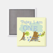 Little Bluebird 1st Birthday Tshirts und Geschenke Magnet (Vorderseite/Rückseite)
