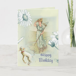Little Bo Peep Alles Gute zum Geburtstag Karte