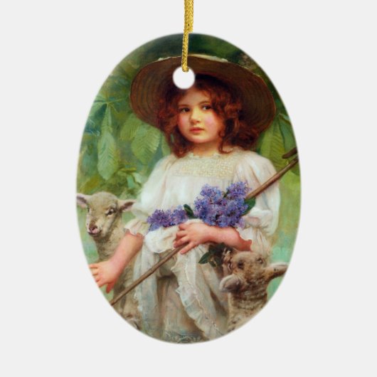 Little Bo Peep Keramikornament (Vorne)