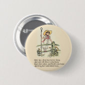 Little Bo Peep Kinderreim Button (Vorne & Hinten)