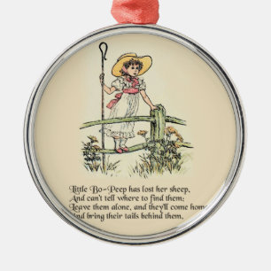 Little Bo Peep Kinderreim Ornament Aus Metall