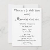 Little Bo Peep, Kinderzimmer Rhyme Baby Dusche Par Einladung (Rückseite)