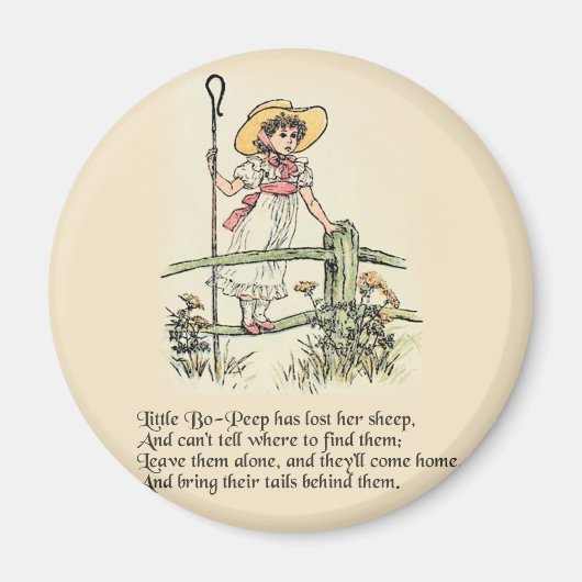 Little Bo Peep Kinderzimmer Rhyme Magnet (Vorne)