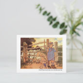 Little Bo-Peep Kinderzimmer Rhyme Postkarte (Stehend Vorderseite)