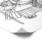 Little Bo PeeP Mutter Gänse Farbseite Poster (Ecke)