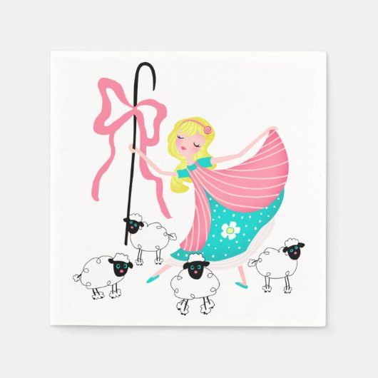 Little Bo Peep Napkins Serviette (Vorderseite)