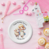 Little Bo-Peep & Sheep Kinderzimmer Rhyme Pappteller (Party)