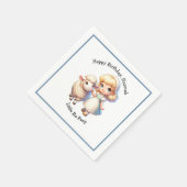 Little Bo-Peep & Sheep Kinderzimmer Rhyme Serviette (Ecke)