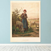 Little Bo-Peep von Bobbitt & Hopper (1867) Leinwanddruck (Insitu (Holzboden))