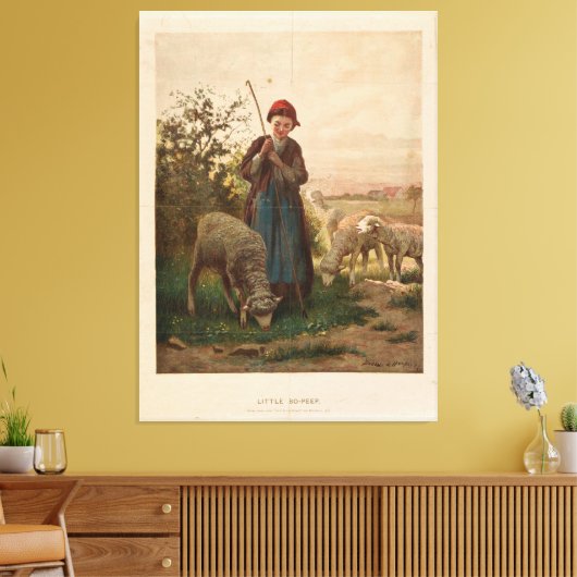 Little Bo-Peep von Bobbitt & Hopper (1867) Leinwanddruck (Insitu (Wohnzimmer))