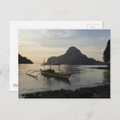 Little Boat and Ocean Postkarte (Vorne/Hinten)