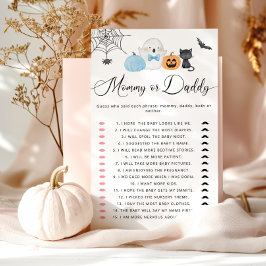 Little boblue Halloween Mommy or Daddy game