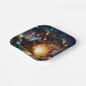 Little Boho Enchanted Forest Baby Shower Pappteller (Gewinkelt)