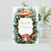 Little Boho Mushroom Baby Dusche Dankeskarte (Stehend Vorderseite)