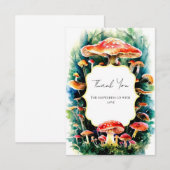 Little Boho Mushroom Baby Dusche Dankeskarte (Vorne/Hinten)