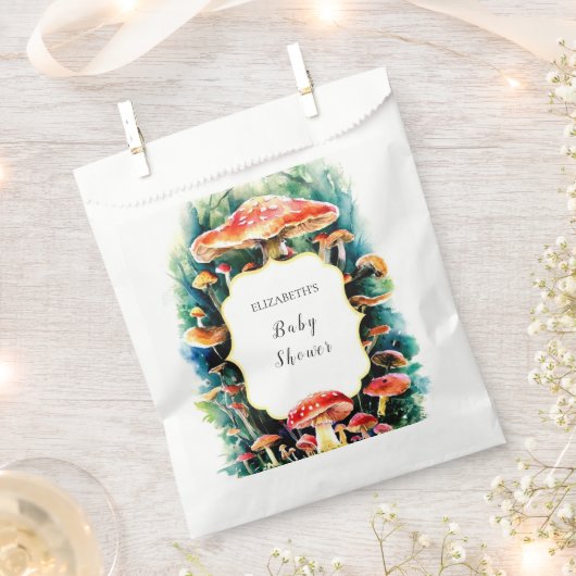 Little Boho Mushroom Baby Dusche Geschenktütchen (Ausgeschnitten)