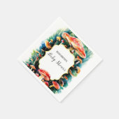 Little Boho Mushroom Baby Dusche Serviette (Ecke)