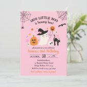 Little Boo 2. Geburtstag Halloween-Party Einladung (Stehend Vorderseite)