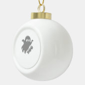 Little Boo Aesthetic Simple Keramik Kugel-Ornament (Rechts)