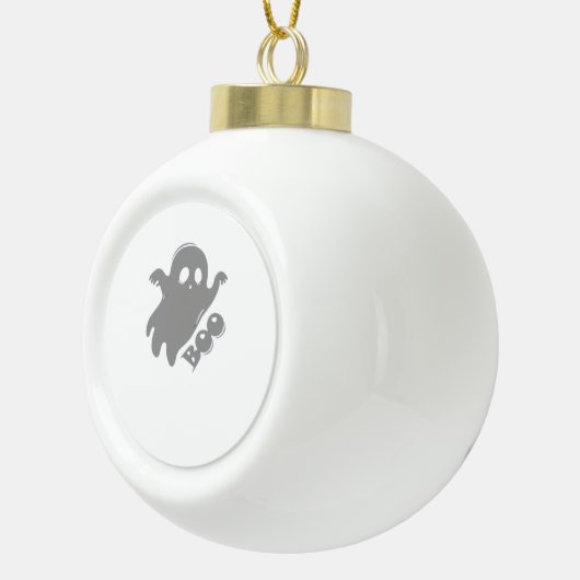 Little Boo Aesthetic Simple Keramik Kugel-Ornament (Rechts)