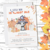 Little Boo Almost Due Cat in Hexenhut Babydusche Einladung